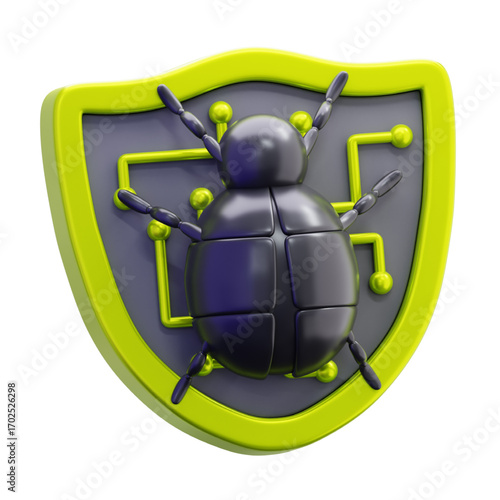 Cybersecurity Shield Protecting Your Digital Assets from Bugs and Threats