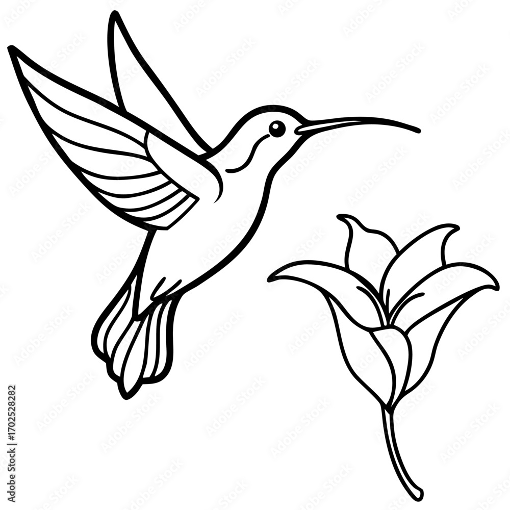 Fototapeta premium dove with flower