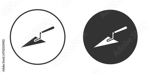 Trowel icon flat illustrations. vector art.