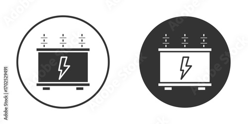 Transformer icon flat illustrations. vector art.