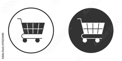 Shopping icon flat illustrations. vector art.
