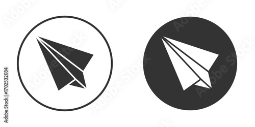 Paper plane icon flat illustrations. vector art.