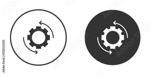 Optimization icon flat illustrations. vector art.
