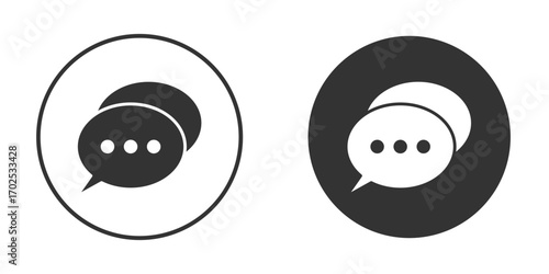 Live chat icon flat illustrations. vector art.