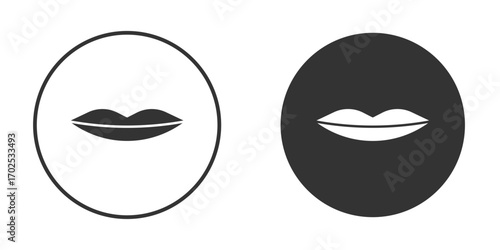 Lips icon flat illustrations. vector art.