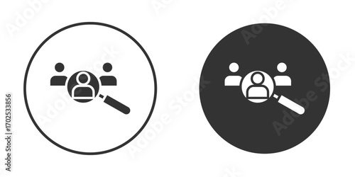 Job candidate icon flat illustrations. vector art.