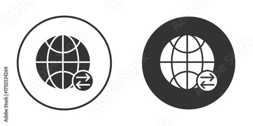Import export icon flat illustrations. vector art.