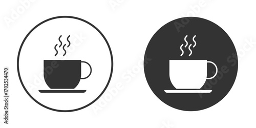 Hot tea icon flat illustrations. vector art.