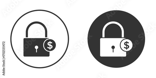 Fixed price icon flat illustrations. vector art.