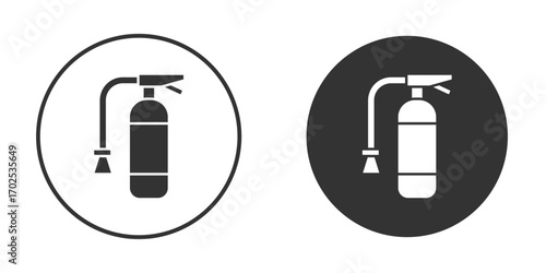 Fire extinguisher icon flat illustrations. vector art.