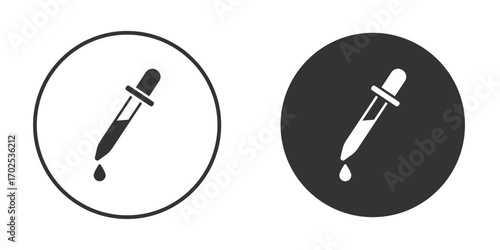 Dropper pipette icon flat illustrations. vector art.