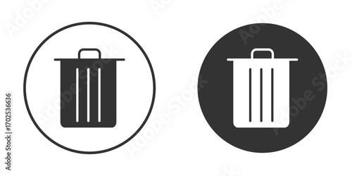 Delete icon flat illustrations. vector art.
