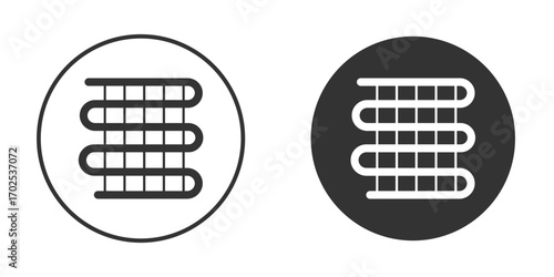 Condenser coil icon flat illustrations. vector art.