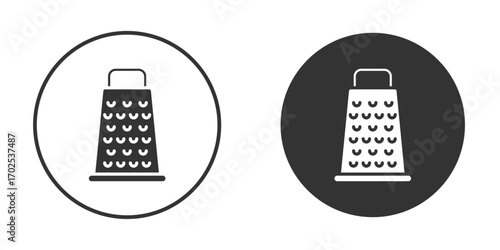 Cheese grater icon flat illustrations. vector art.
