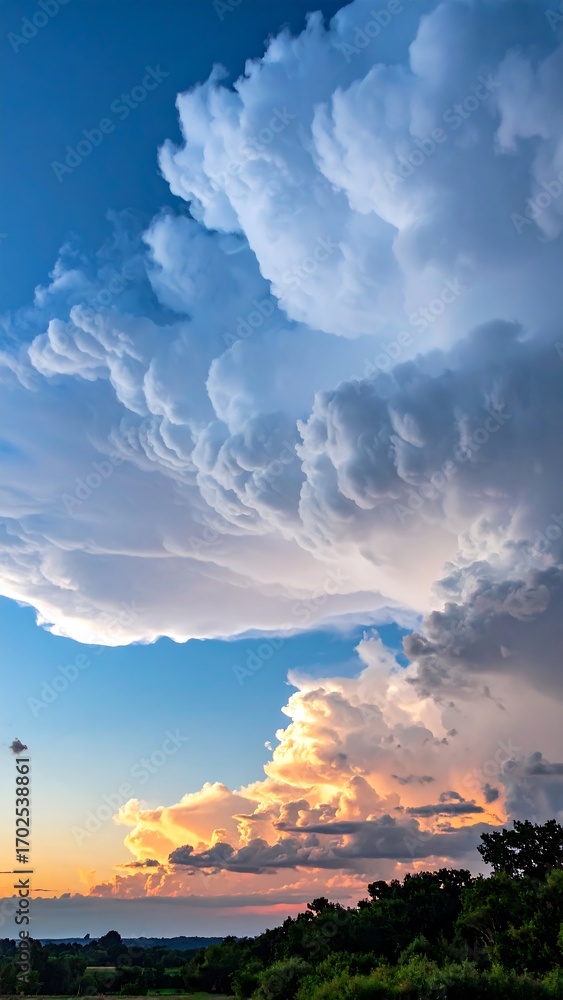 Fototapeta premium Dramatic sunset cloudscape