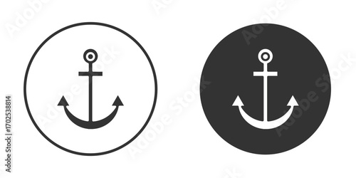 Anchor icon flat illustrations. vector art.