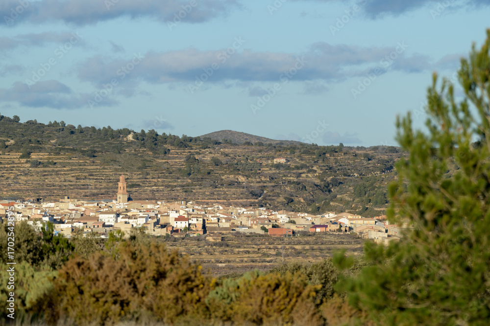 Obraz premium VISTA DE LA POBLACIÓN DE ALCUBLAS. PROVINCIA DE VALENCIA. COMUNIDAD VALENCIANA. ESPAÑA. EUROPA