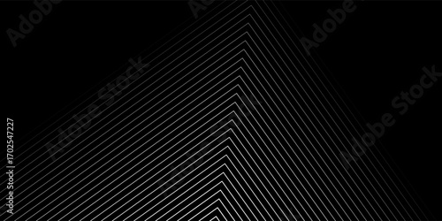 Slant line halftone gradation texture. Fading diagonal stripe gradient background. Black oblique pattern backdrop. Vanishing thin parallel line wallpaper for overlay