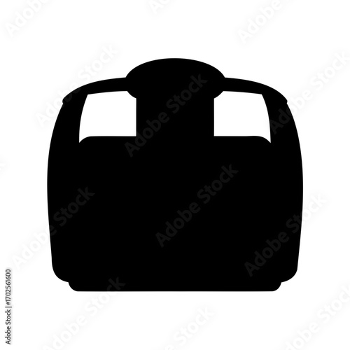 Silhouette of a cable car gondola, symbolizing transportation, travel, and winter sports