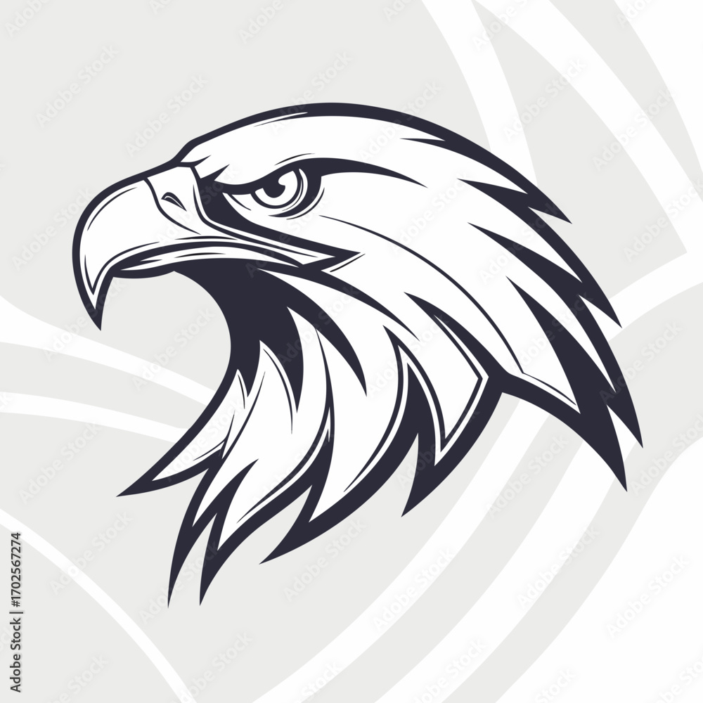 Obraz premium Eagle head vector illustration