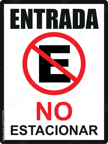 Rótulo para imprimir entrada no estacionar