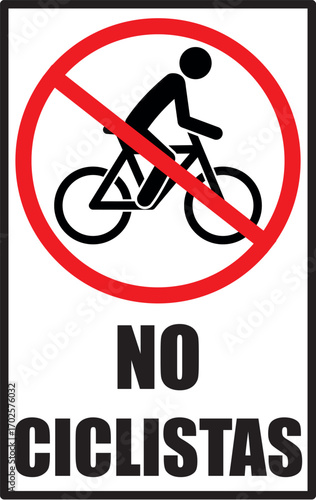 Cartel para imprimir no ciclistas