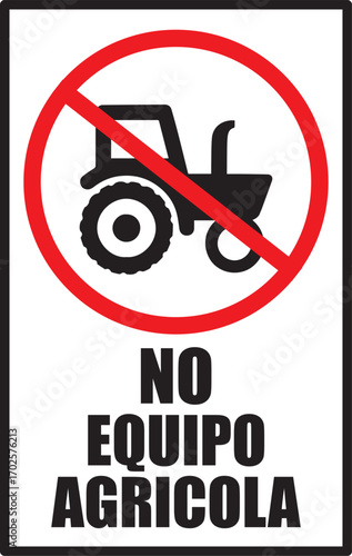 Cartel para imprimir no maquinaria agricola