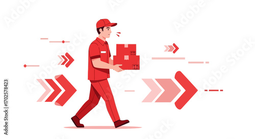 Swift Delivery Represents The Seamless Movement Of Packages Towards Destinations