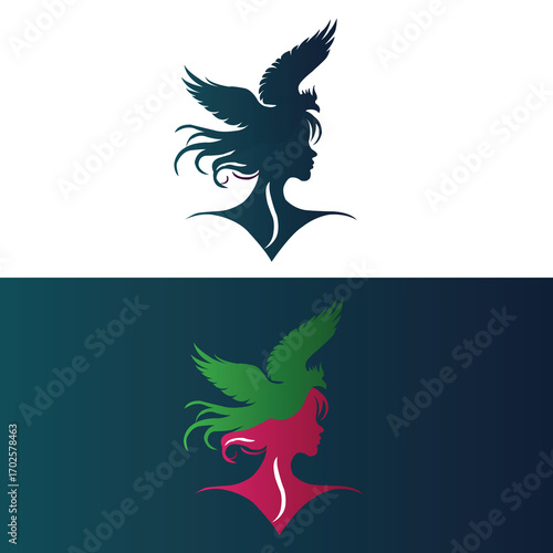 Set of Minimalist logo of a beauty salon design