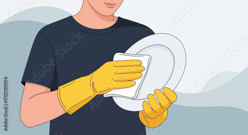 Person Washing a Dish: Cleaning, Sanitizing, and Maintaining Kitchen Utensils