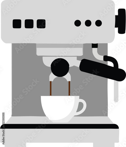 Espresso machine vector illustration 
