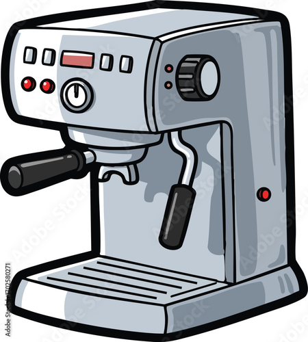 Espresso machine vector illustration 