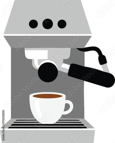 Espresso machine vector illustration 