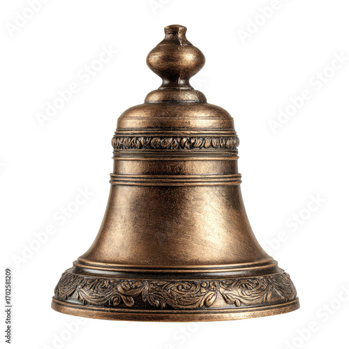 Ornate antique-style bronze bell (1)