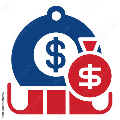 Budget vector symbol. Dollar sign icon.