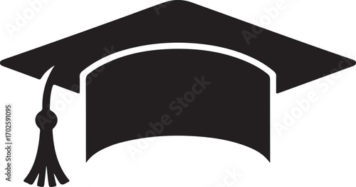 Simple Academic Cap Silhouette Design for Awareness Theme