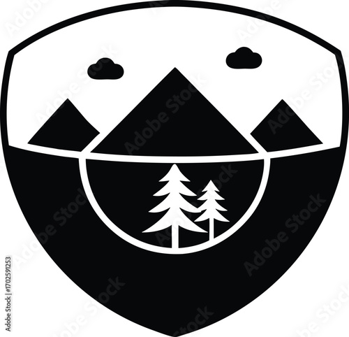 Nature protection vector icon.