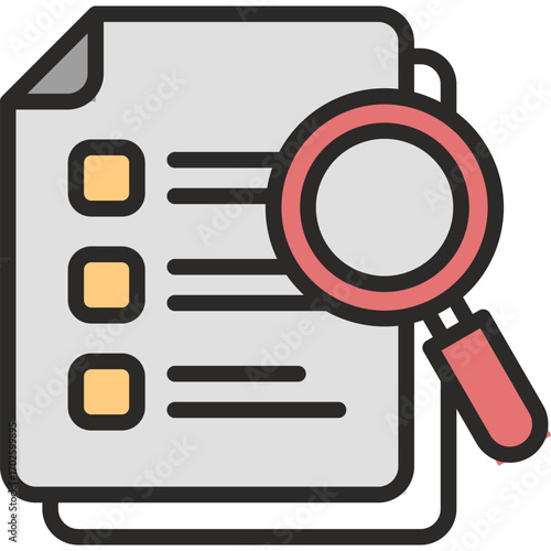 Evaluation flat icon. Evaluation icon suitable for web and mobile application.