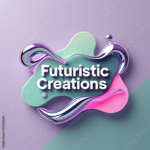 Explore innovative futuristic creations with vibrant colors and metallic effects for modern digital design projects