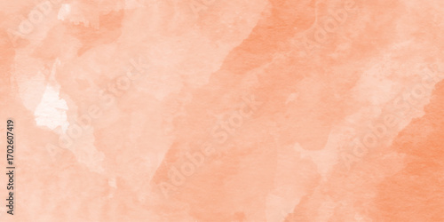 orange watercolor floral burst with textured petals,  Soft peach and orange watercolor wash background texture, soft gradient background with soft orange color,soft glowing center and warm background,