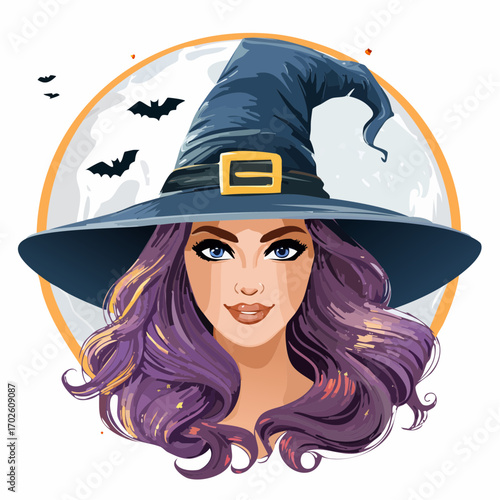 Hexe an Halloween