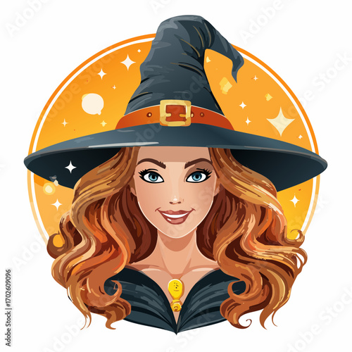 Hexe an Halloween