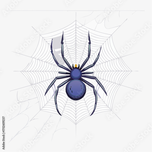 Spinne im Netz