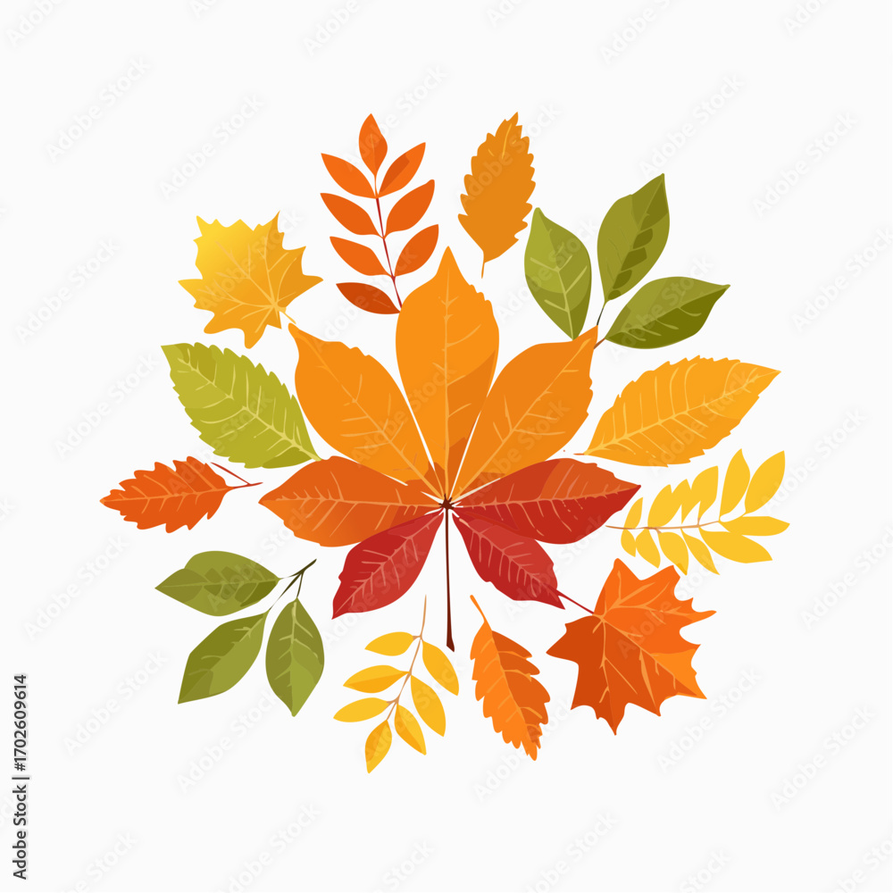 Naklejka premium Herbstlaub