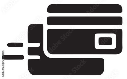 vector illustration of debit card
