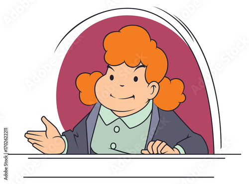 Nice woman at ticket window.
