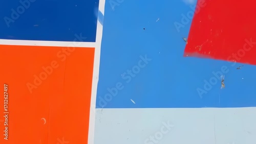 Abstract geometric design in vibrant colors