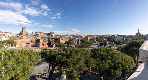 Fototapeta Naklejka Na Ścianę i Meble -  View of rome, italy