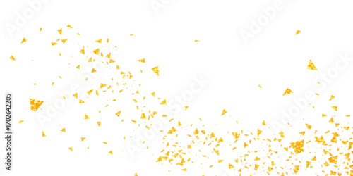 Vector colorful paint splash illustration with confetti, a textured abstract background with stars