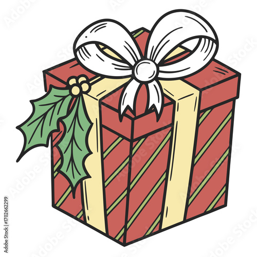 gift box with red bow